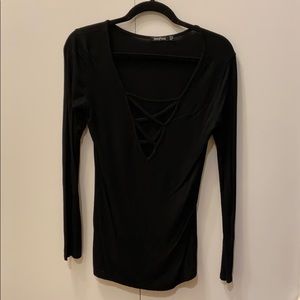 Boohoo crisscross top!